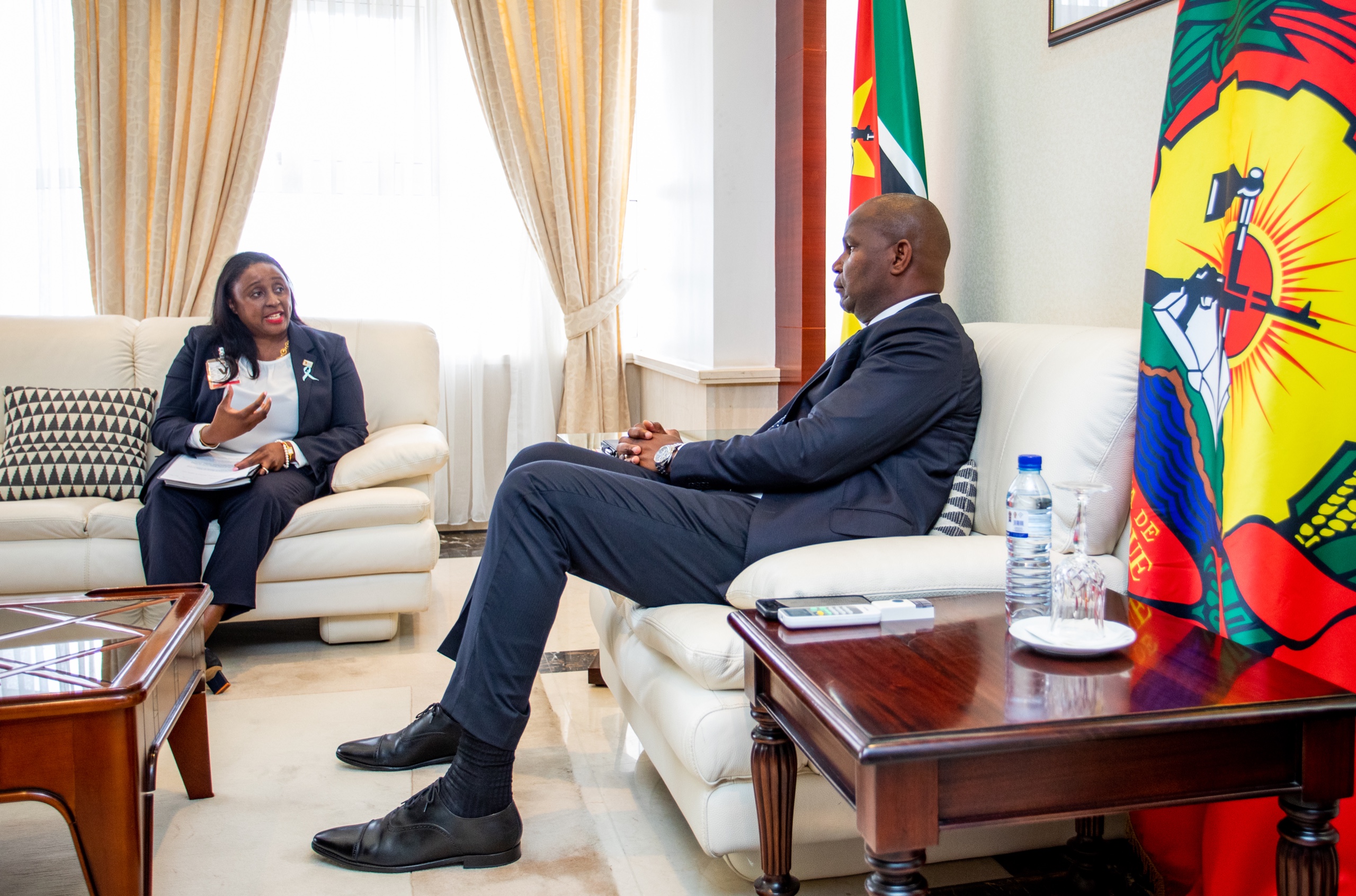 Presidente da República recebe recém-eleita Presidente da Organização Africana de Treino e Pesquisa em Cancro